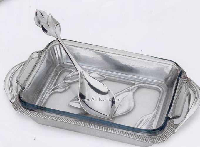 Arbor Collection 2 Quart Open Baker W/ Serving Spoon