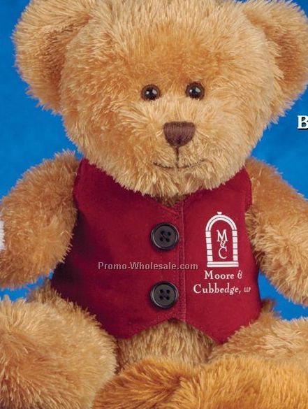 Bentley Bear Stuffed Light Brown Bear (10")
