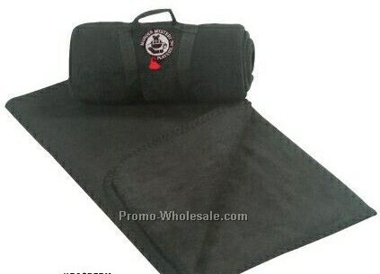 Black Fleece Throw Blanket (Standard Service)