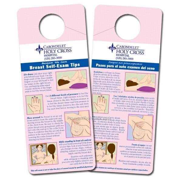 Breast Self Exam 4 Cp Front And Back Shower Cards Custom