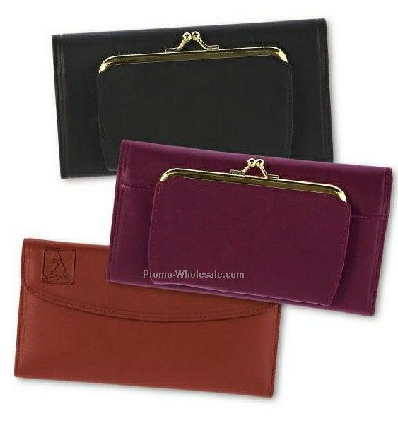 Buxton Leather Elite Organizer Clutch