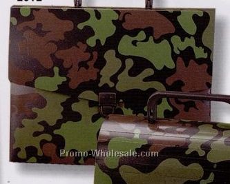 Camouflage Attache Case - 12"x9-1/2"x1-1/2"