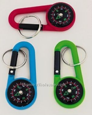 Carabiner Compass W/ Key Chain