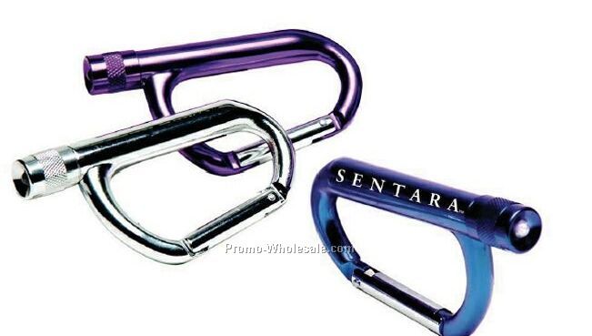 Carabiner W/ Mini Flashlight