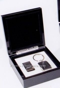 Carbon Fiber Keychain & Money Clip Gift Set