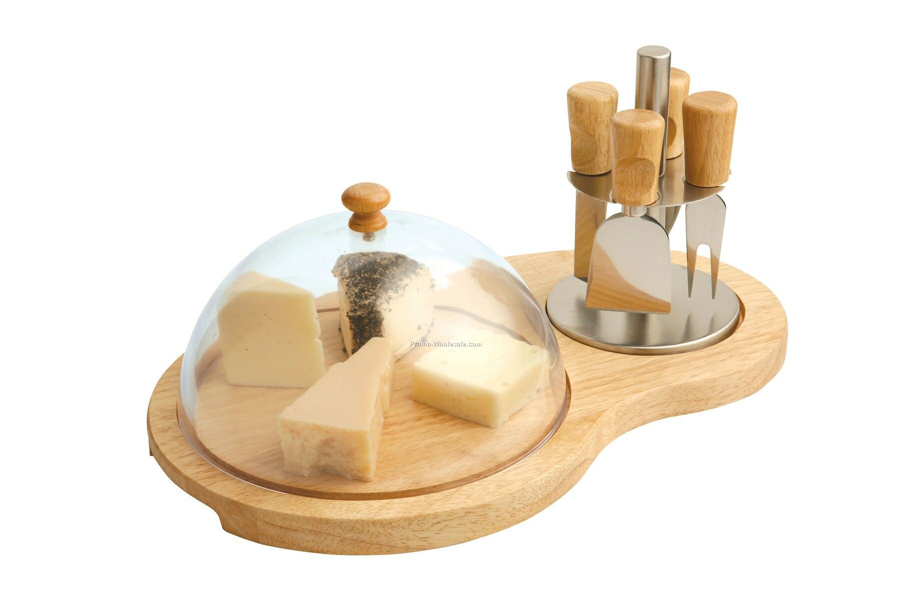 Cheese Board With Cover & 4 Knives