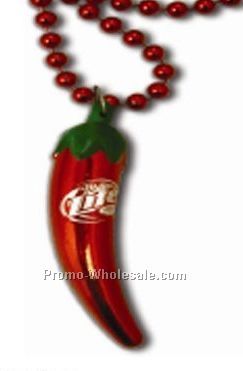 Chili Pepper Party Beads Necklace & Pendent