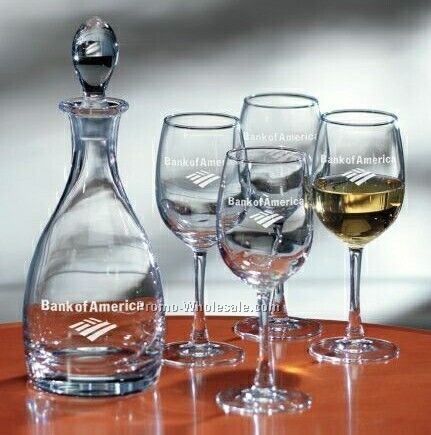 Classic Wine Set - 1 Decanter W/ 2 Glasses
