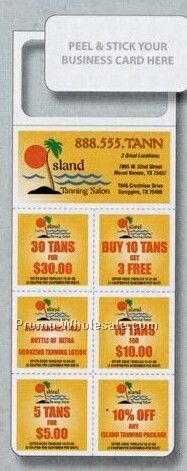 Custom Skinny Mini Laminated 6 Count Detachable Coupons