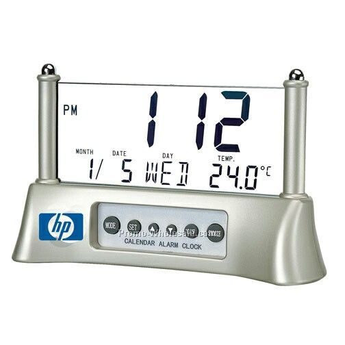Desktop Or Bedside Lcd Readout Alarm Clock