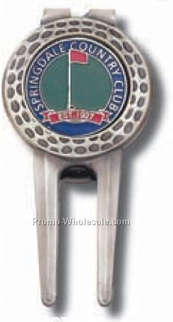 Dimple Pattern Money Clip And Divot Tool