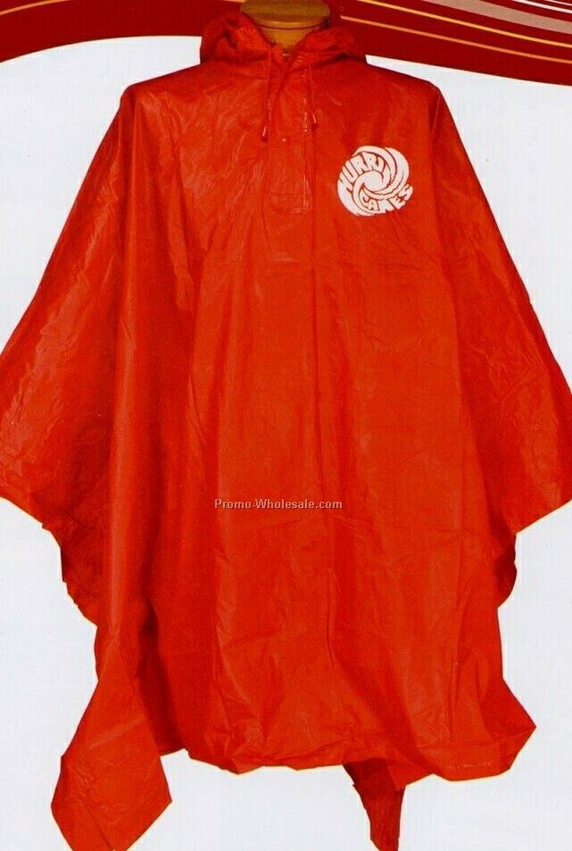 Direct Import Unisex Adult Poncho - Screen Printed