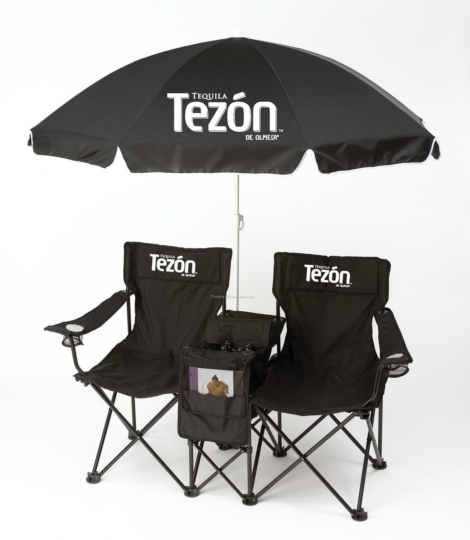 Double Chair Set With Umbrella 20090656574 