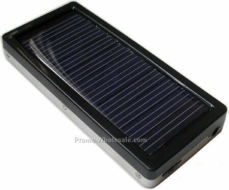 Econo Black Solar Charger For Phone/ Ipod/ PDA/Digital Camera/Psp Systems