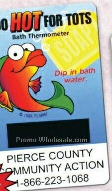 Fish Bath Thermometer Card