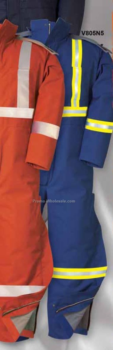 Flame Resistant Nomex Iiia Coverall W/ Reflective Tape (Regular-tall S-xl)