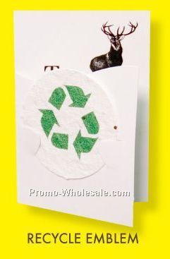 Floral Seed Paper Pop-out Booklet - Recycle Emblem