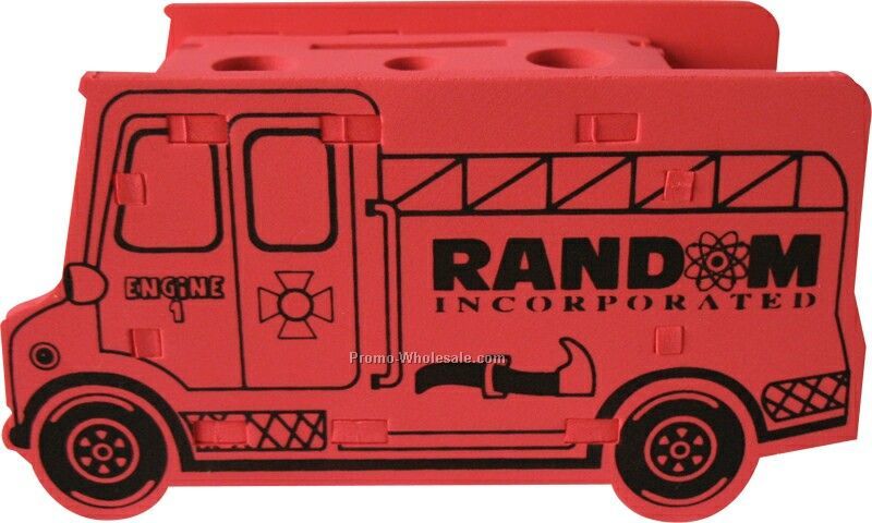 Foam Fire Truck Puzzle Organizer