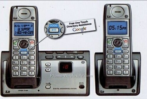 Ge Telephone/ Answering Machine W/ Goog-411 (Single Handset)