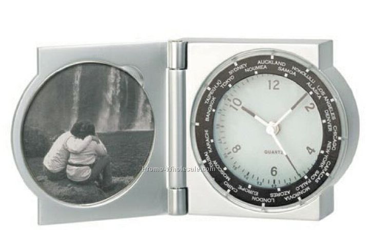 Global Time Travel Alarm Clock & Picture Frame