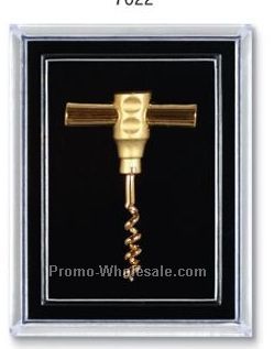 Gold Plated Pocket Corkscrew Lapel Pin