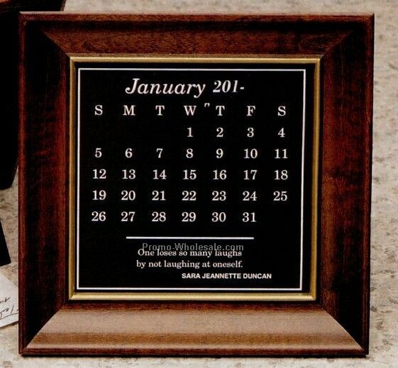 Golden Days Calendar Plaque