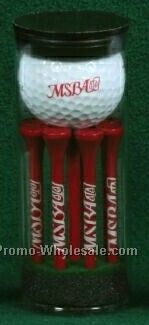 Golf Gift Pack With Nine 2-1/8" Golf Tees & 1 Titleist Dt Carry Golf Ball