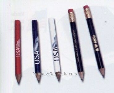 Golf Hex Pencil W/ Eraser