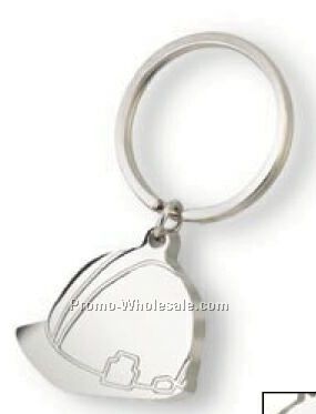 Heads Up Split Ring Key Holder With Construction Hat Charm