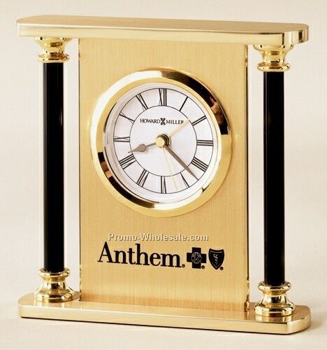 Howard Miller Casey Brass Finish Alarm Clock (Blank)