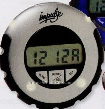 Jogger LED Pedometer 2 1/2" (Patent D526,916) (5 Days Service)
