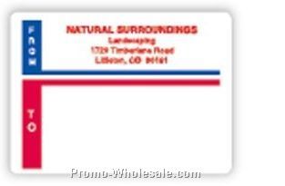Jumbo Ups Red & Blue Trim Roll Mailing Labels (Personalized)