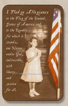 Laminated Stock Art Wallet Card (Usa Pledge Allegiance)