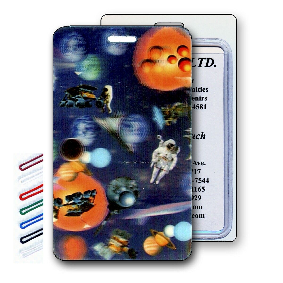 Lenticular Luggage Tags - Stock / 3-d Images / Space, Universe, Astronauts