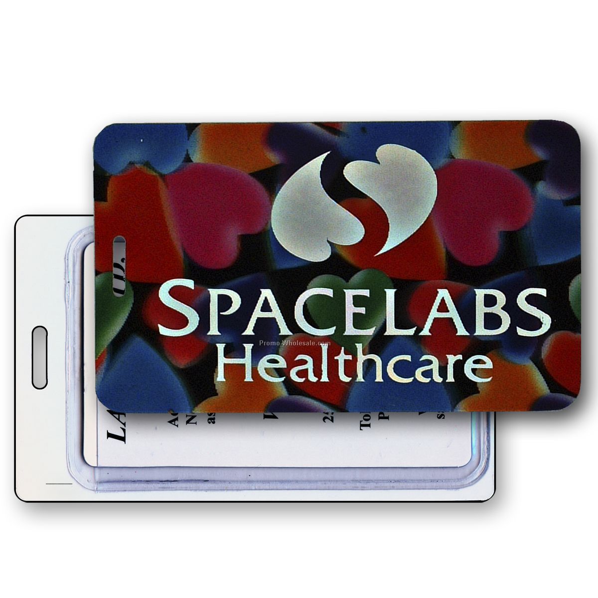 Lenticular Luggage Tags - Stock / 3d Hearts