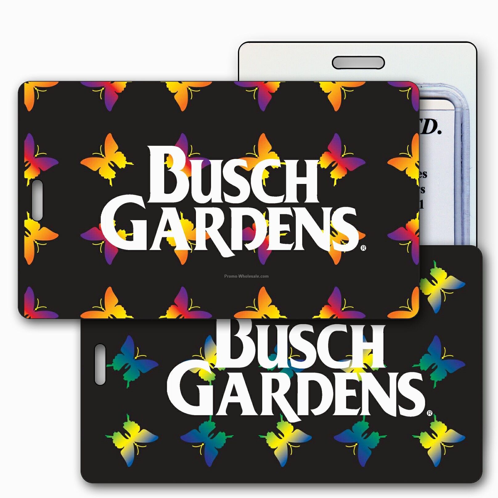 Lenticular Luggage Tags - Stock / Change Color / Multi-color Butterflies