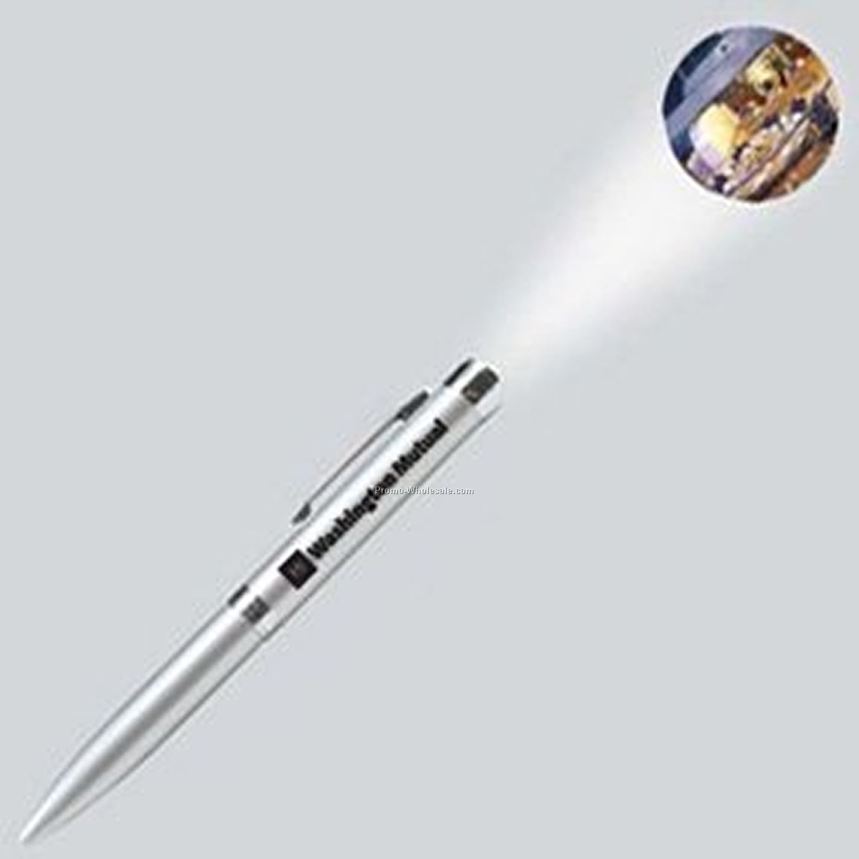 Light Up Projector Pen - Silver