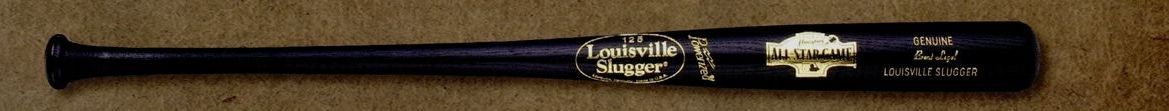 Louisville Slugger Full-size Mlb Logo Bat (Black/ Gold Imprint)