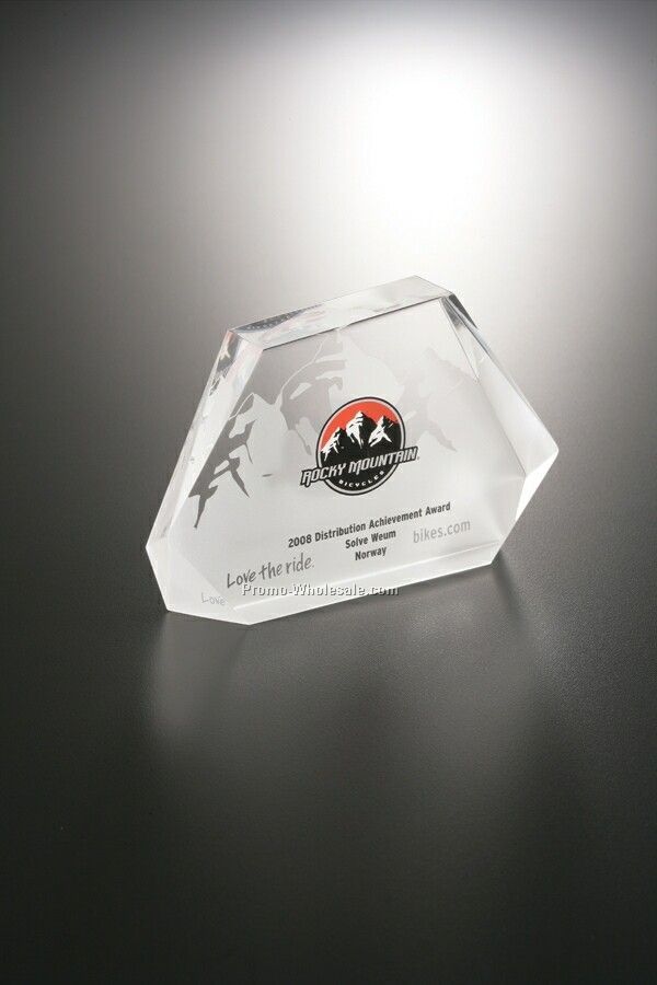 Lucite Embedment Beveled Award