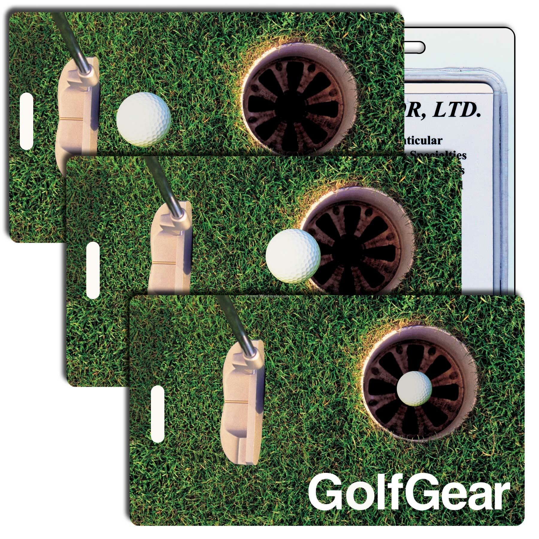 Luggage Tag 3d Lenticular Golf Gear Stock Image - Imprint Product