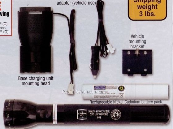 Mag-charger System 2 Rechargeable Flashlight/ 12 Volt Lighter Adapter
