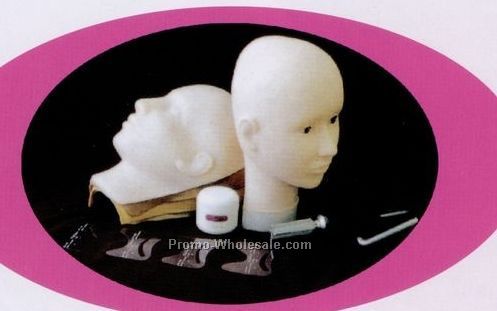 Makeup Mannequin Masks Kit-flat Back Mannequin Head