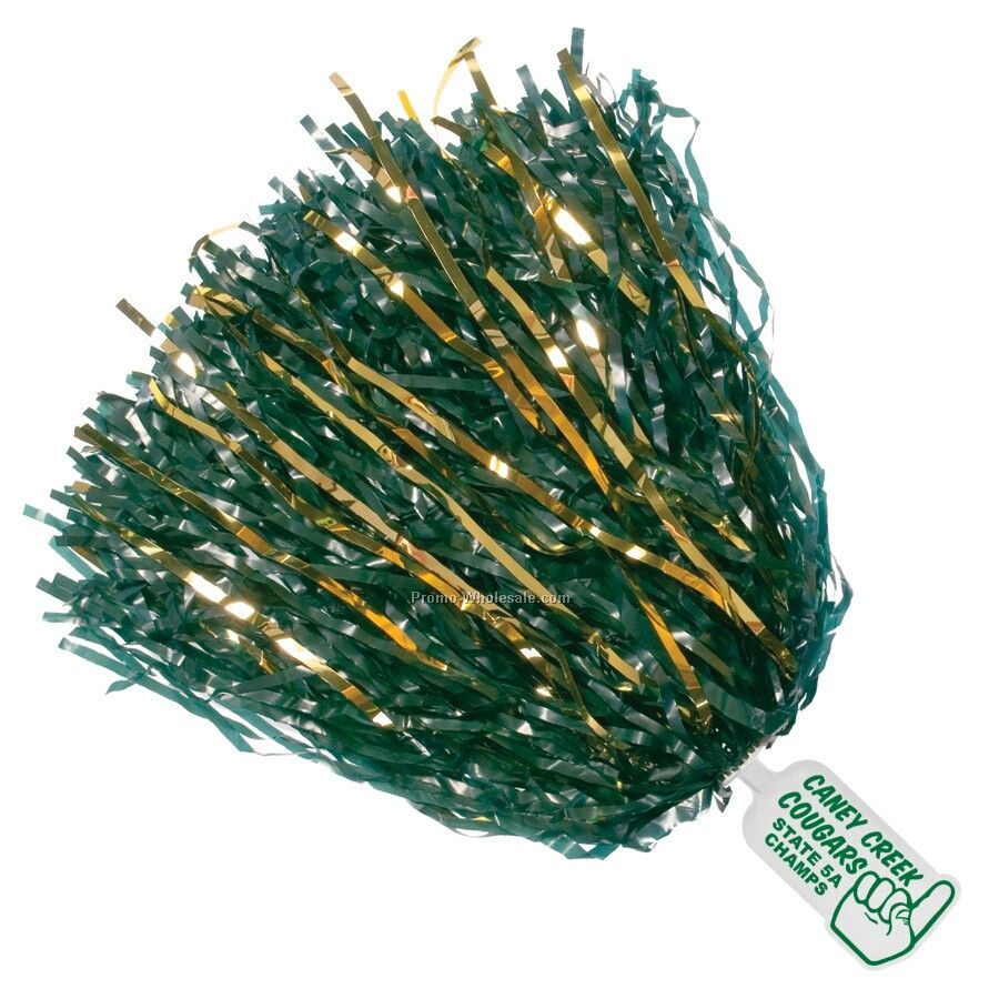 Mascot Glitter Pom Poms W/ 500 Streamers - #1 Finger