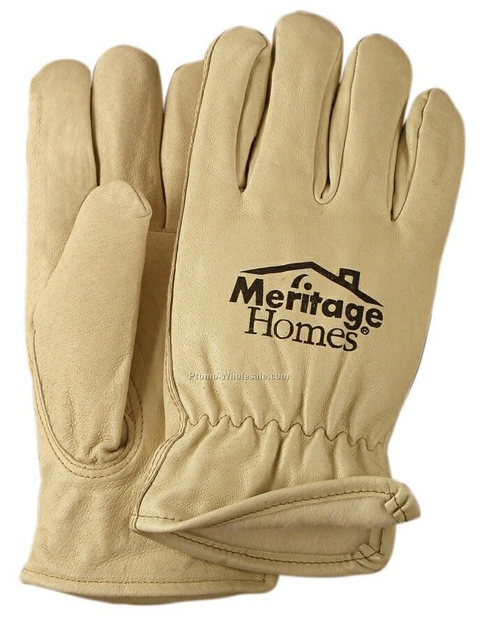 Men`s Premium Grain Pigskin Leather Gloves With Thinsulate Lining (S-xl)