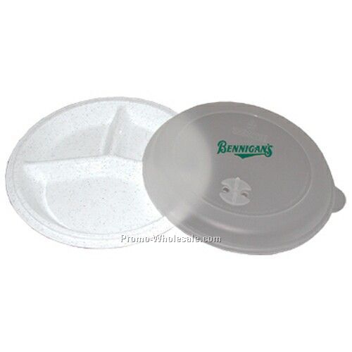 Microwave Plate W/ Vented Lid