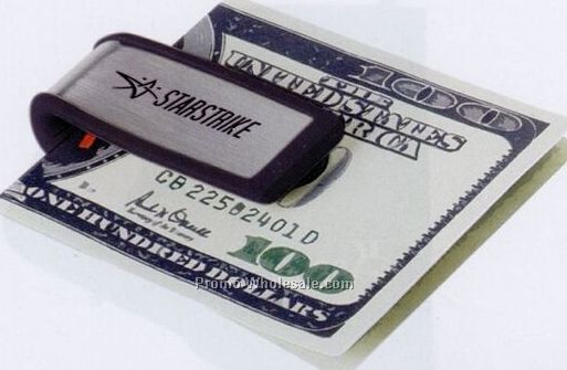 Money Clip W/ Black Rubberized Trim (3-5 Days)