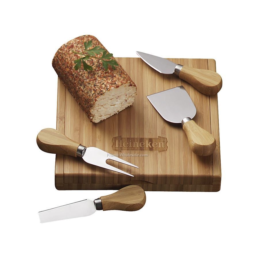 Moso Bamboo Cheese Board Set