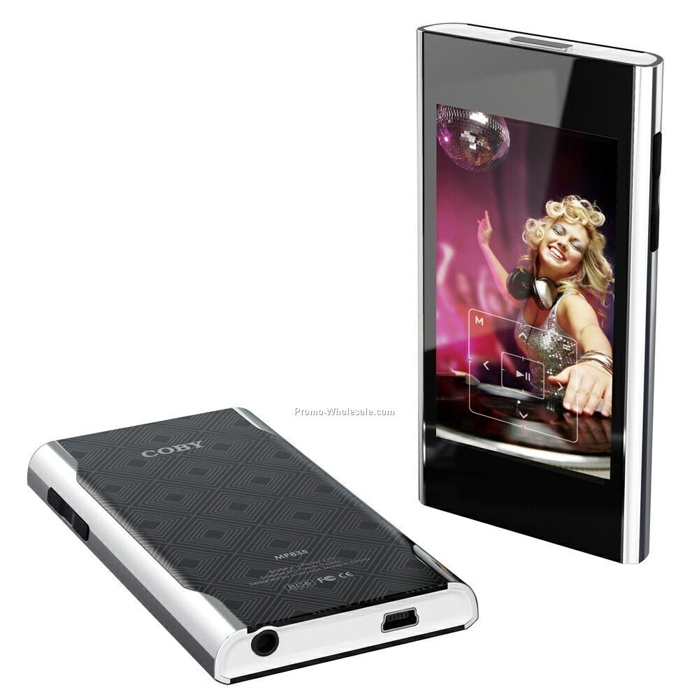 Mp3 Player With 3" Color Lcd, 8 Gb Flash Memory With FM & Touch Screen