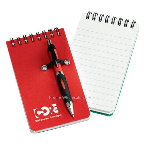 Nerde Mini Pocket Notebook W/Pen (1 Day Shipping)