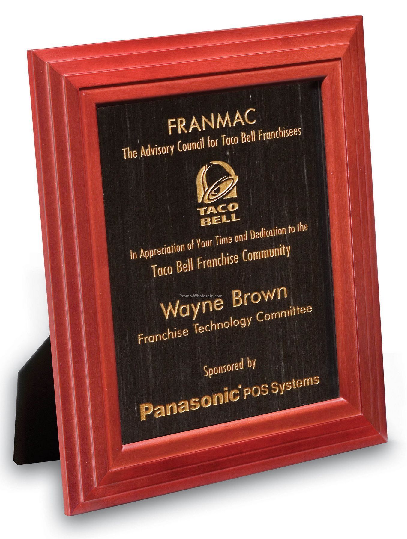 Pacesetter Large Black Marble Plaque